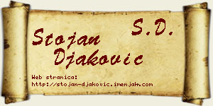 Stojan Đaković vizit kartica